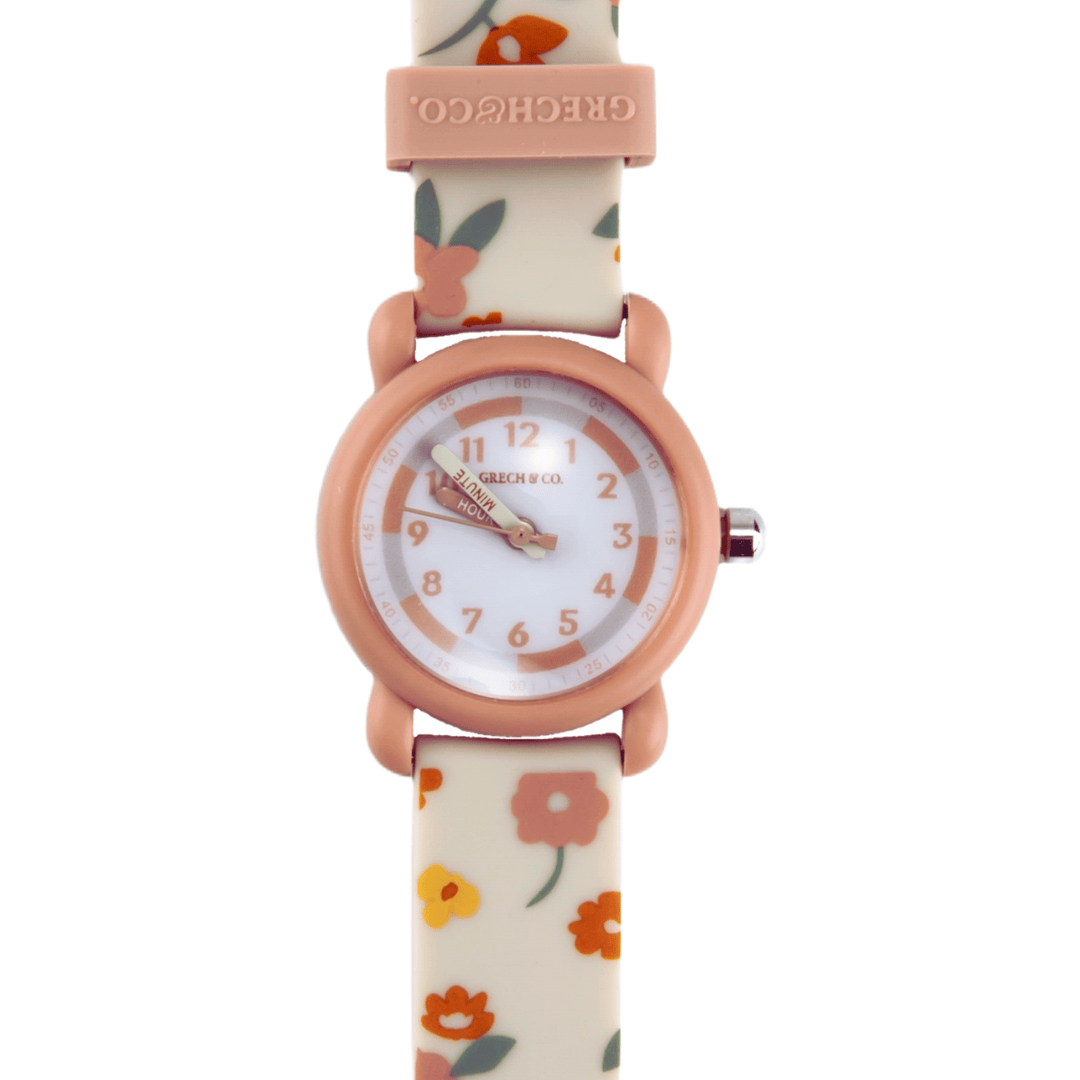Grech & Co Classic Watches | Silicone + Stainless Steel | Lille Cottage Club: Sunset Meadow
