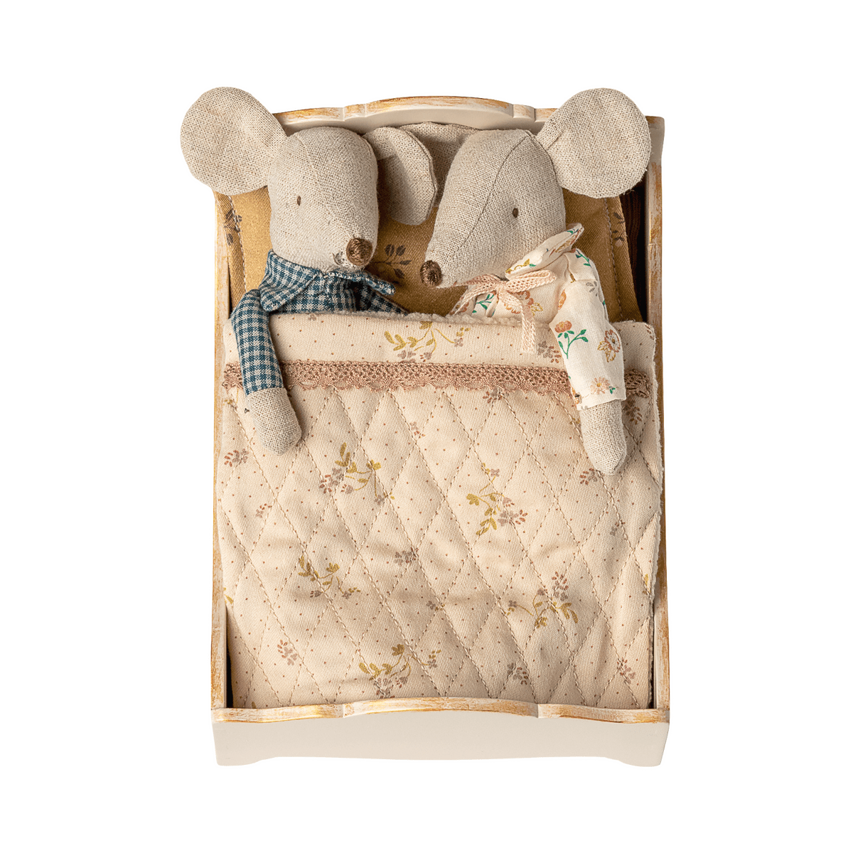 Maileg Bed, Mouse - Off white