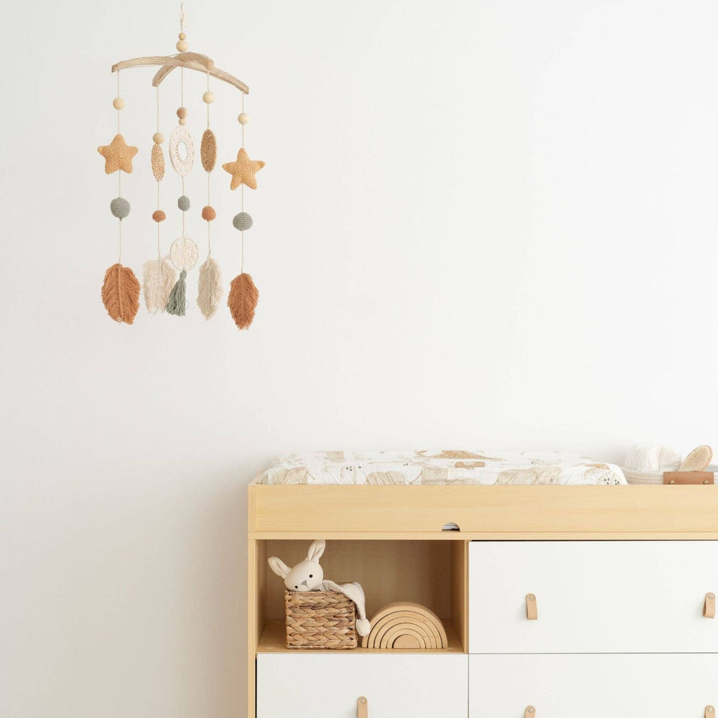 Crane Baby Willow Leaf Nursery Ceiling Hanging Decor