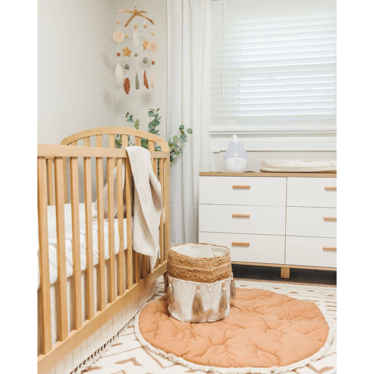 Crane Baby Willow Leaf Nursery Ceiling Hanging Decor