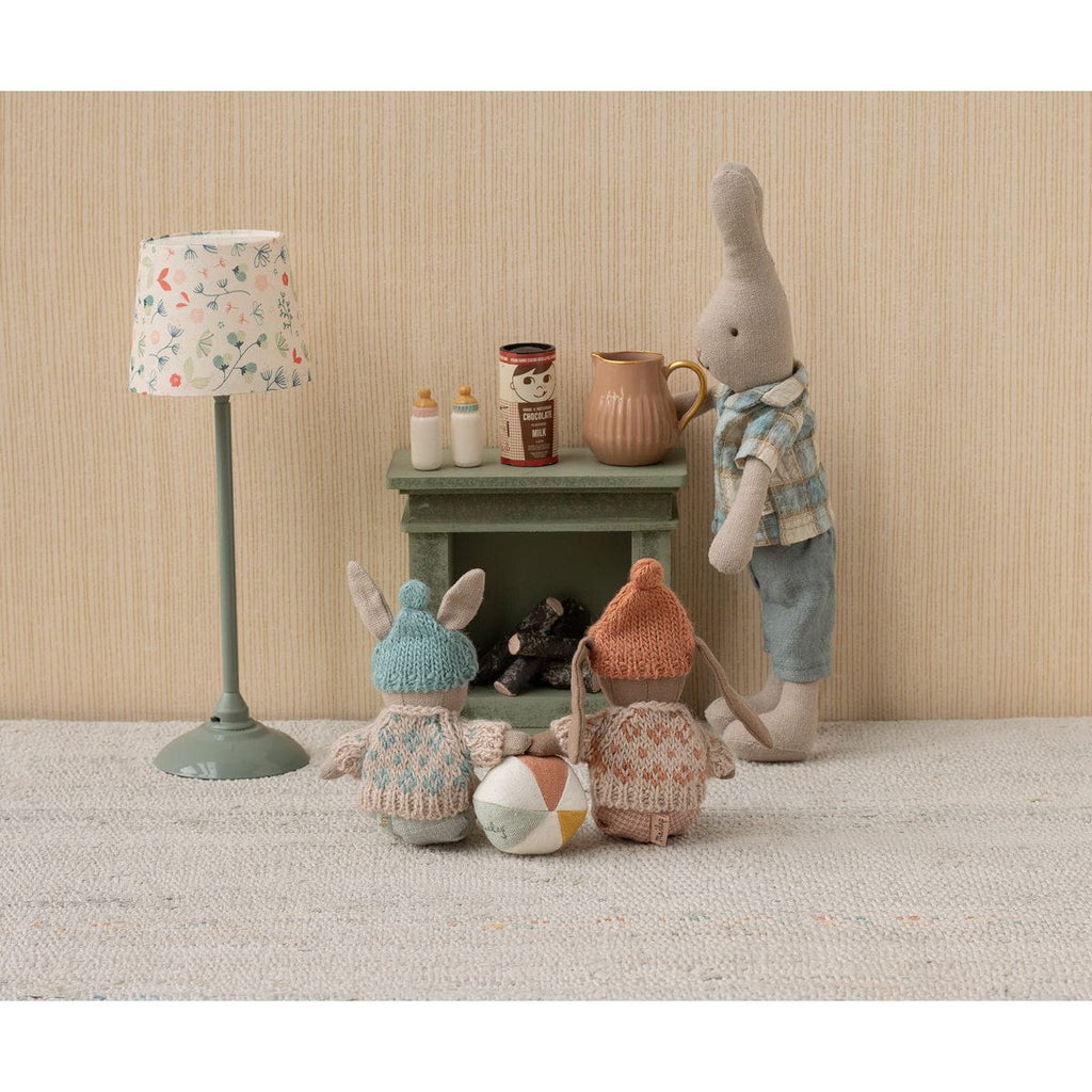 Maileg Winter rabbit, Micro - Sand - Mint