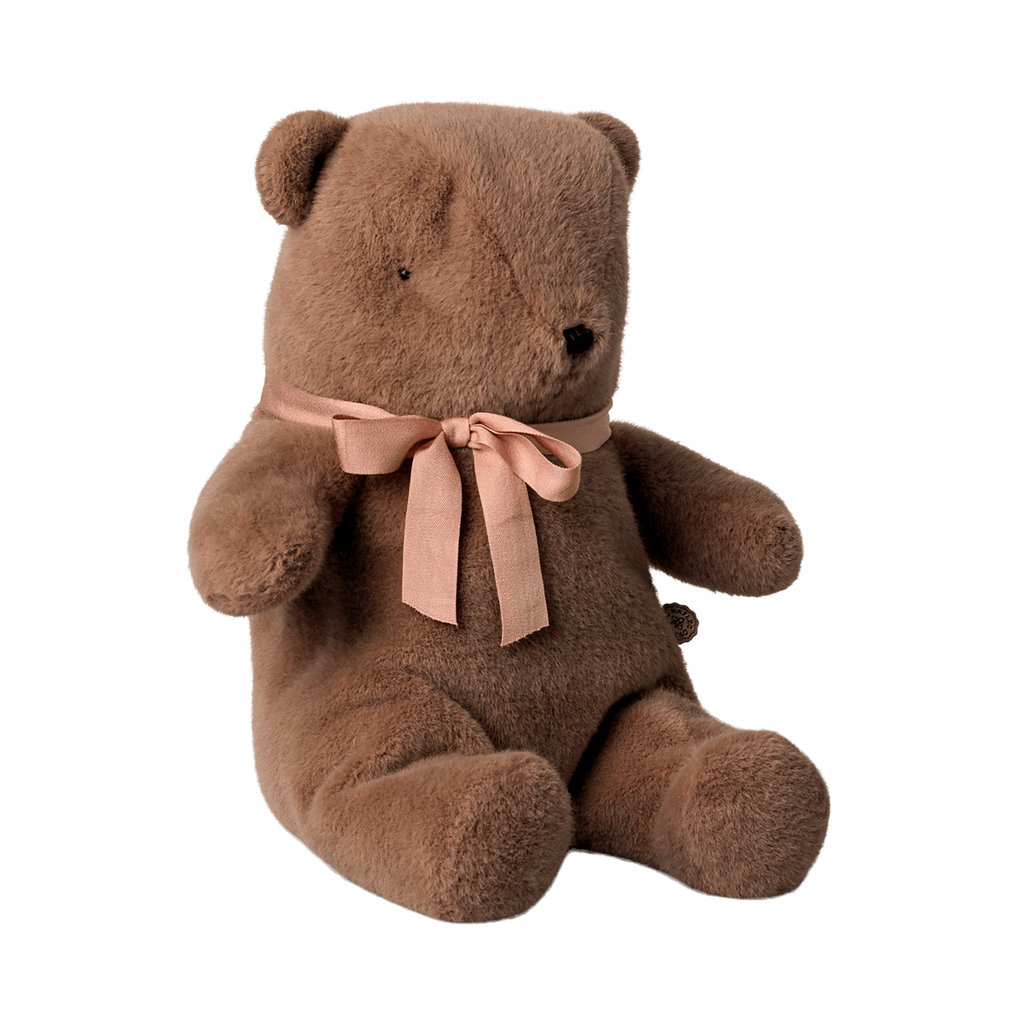 Maileg Teddy bear plush, Medium - Soft brown