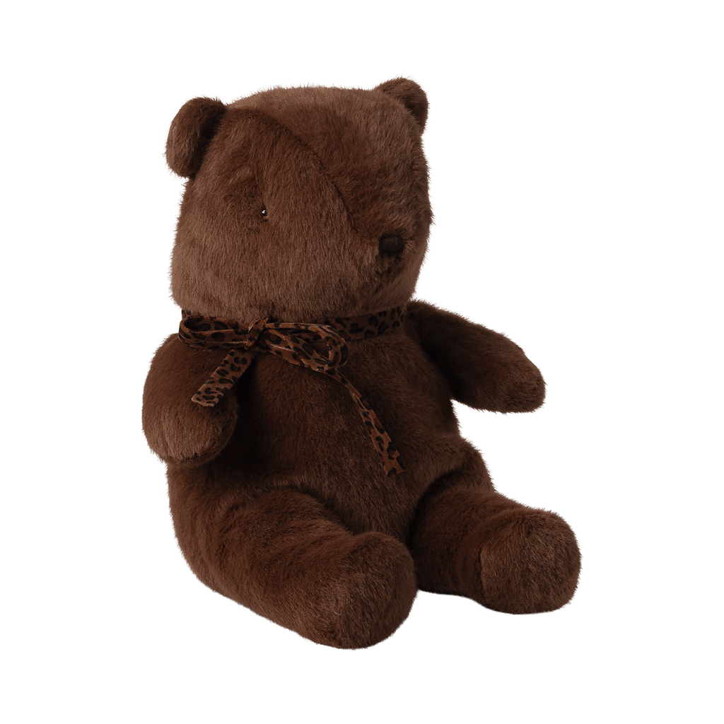 Maileg Teddy bear plush, Medium - Dark chocolate
