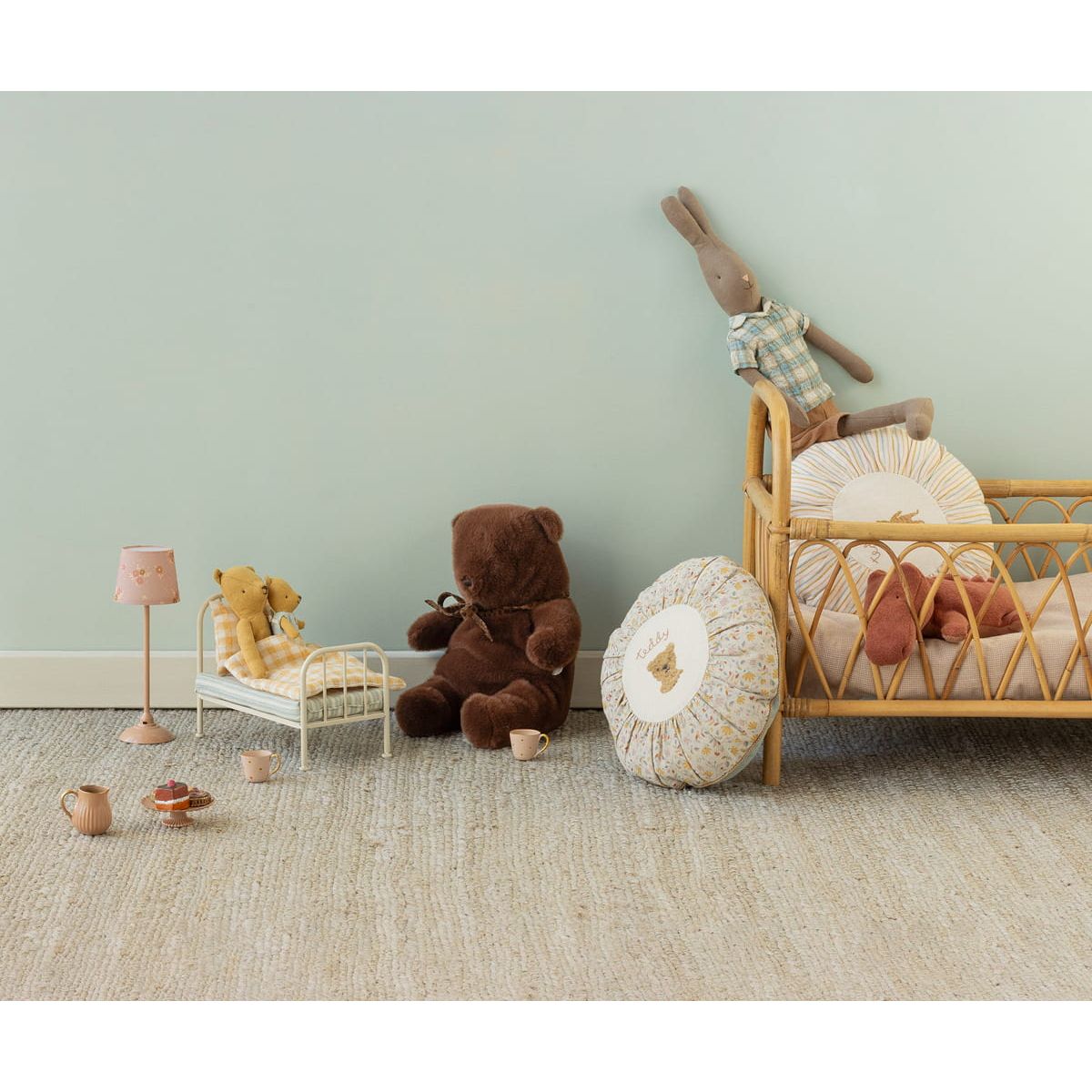 Maileg Teddy bear plush, Medium - Dark chocolate