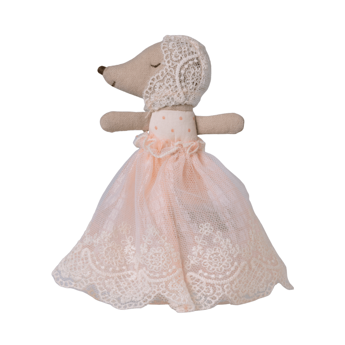 Maileg Baby mouse in gown - Powder