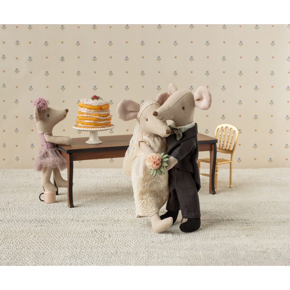 Maileg Wedding Mice couple in box, Mum and Dad