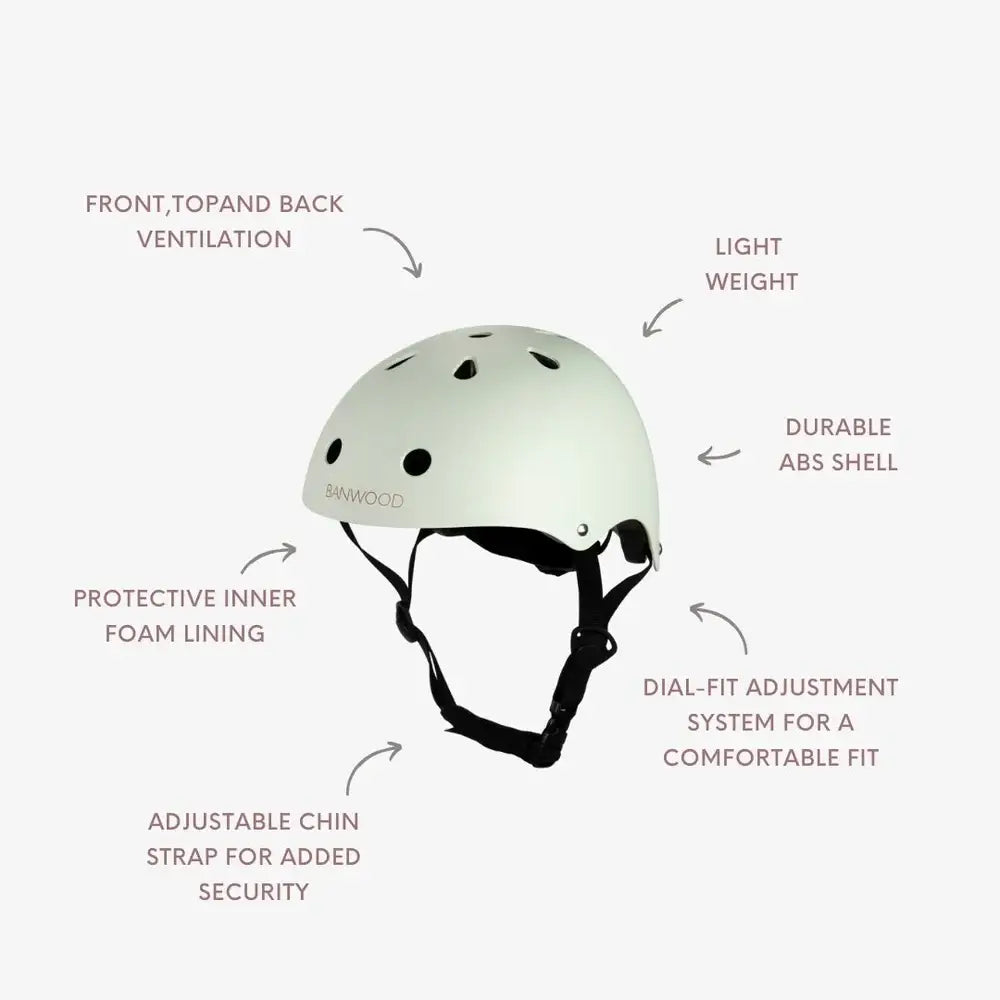 Banwood Helmet- Matte Pale Mint (50-54 cm)