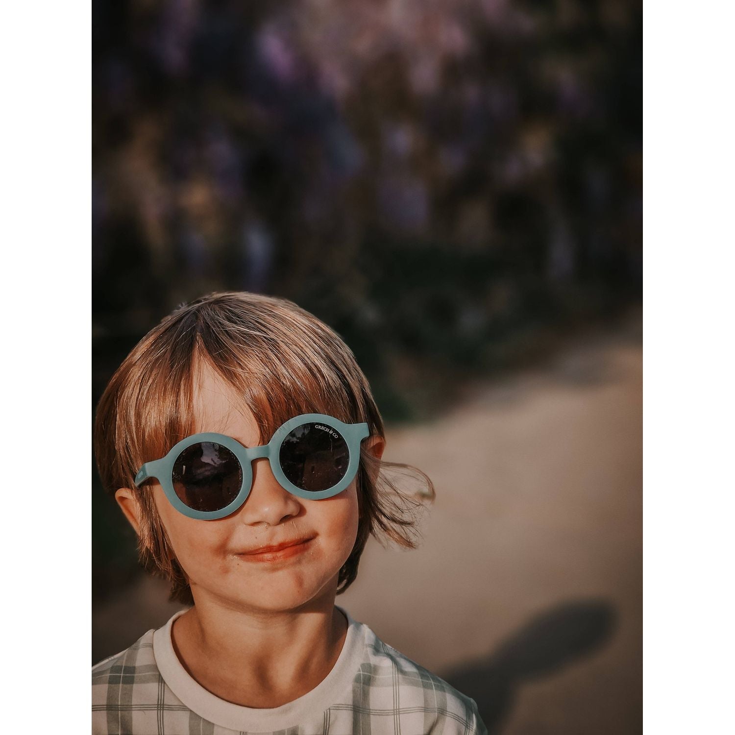 Grech & Co Original Round Sustainable Sunglasses | Bendable Polarized: Laguna