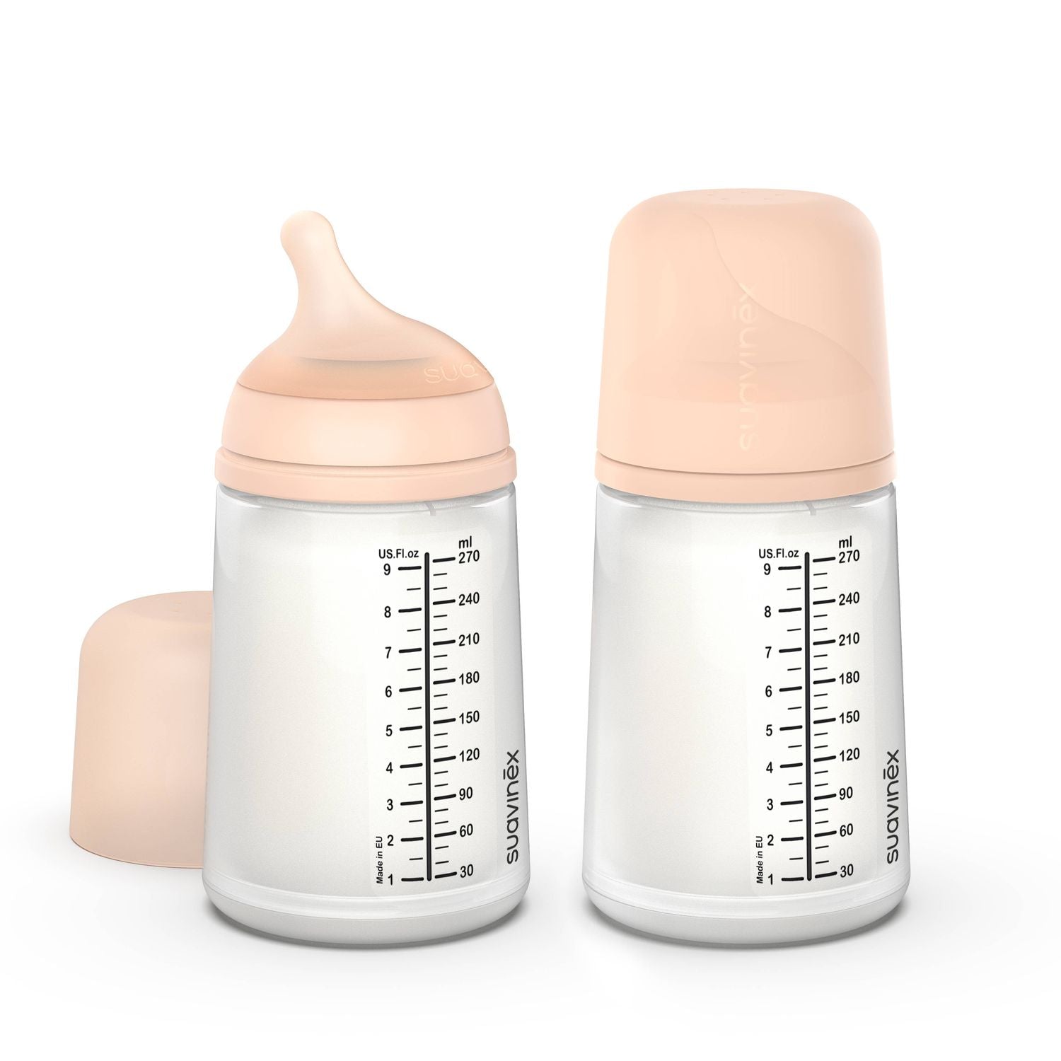 Suavinex Zerø.Zerø™ LRG  Bottle, Medium Flow, 2PK