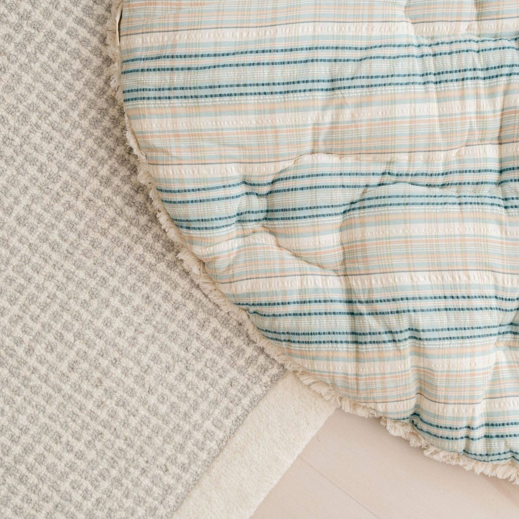Crane Baby Charlie Farmhouse Quilted Play Mat