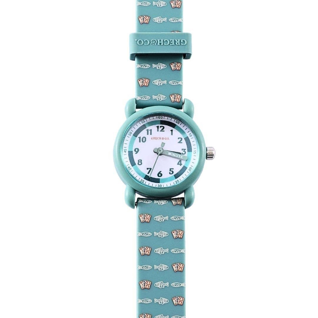 Grech & Co Classic Watch | Silicone + Stainless Steel | Lille Cottage Club: Go Fish