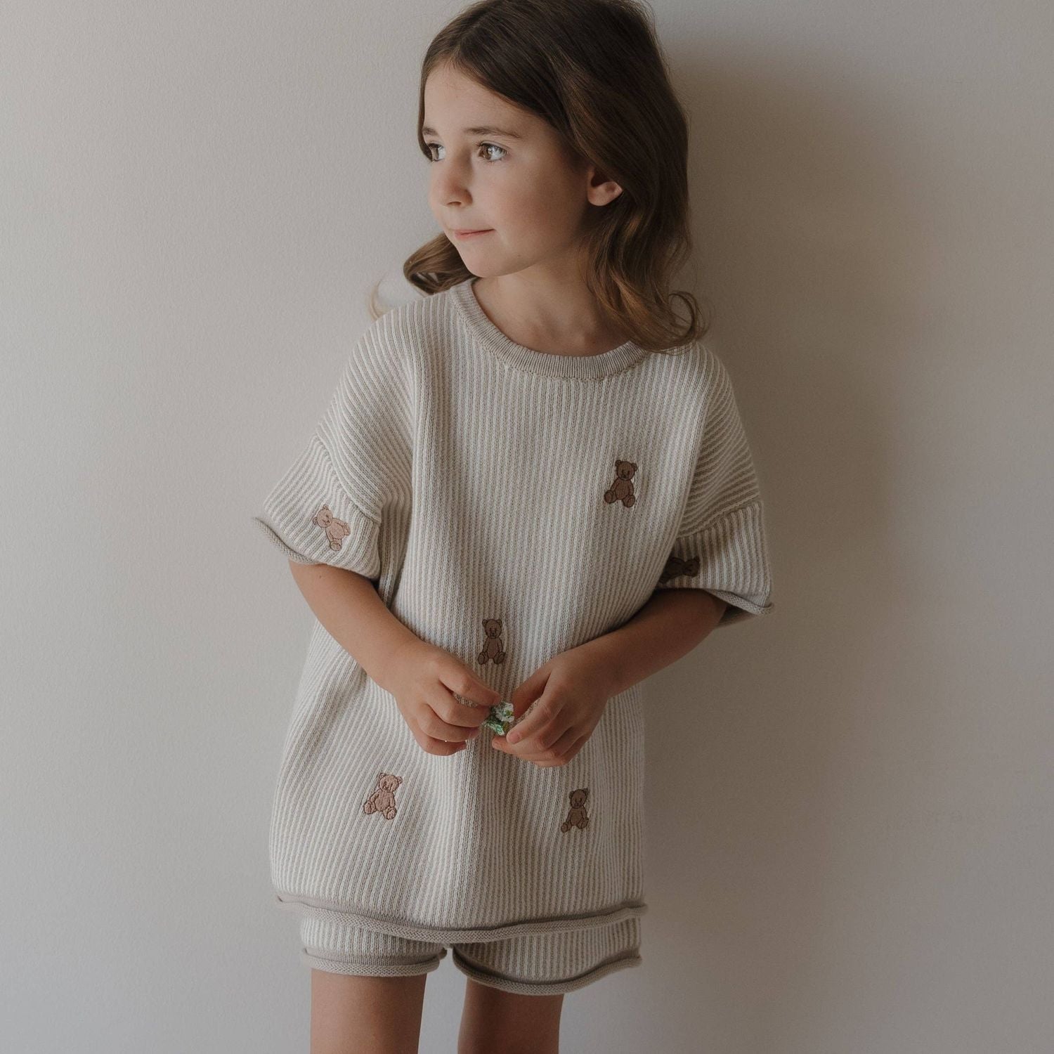 Forever French Knit Short Set- Teddy