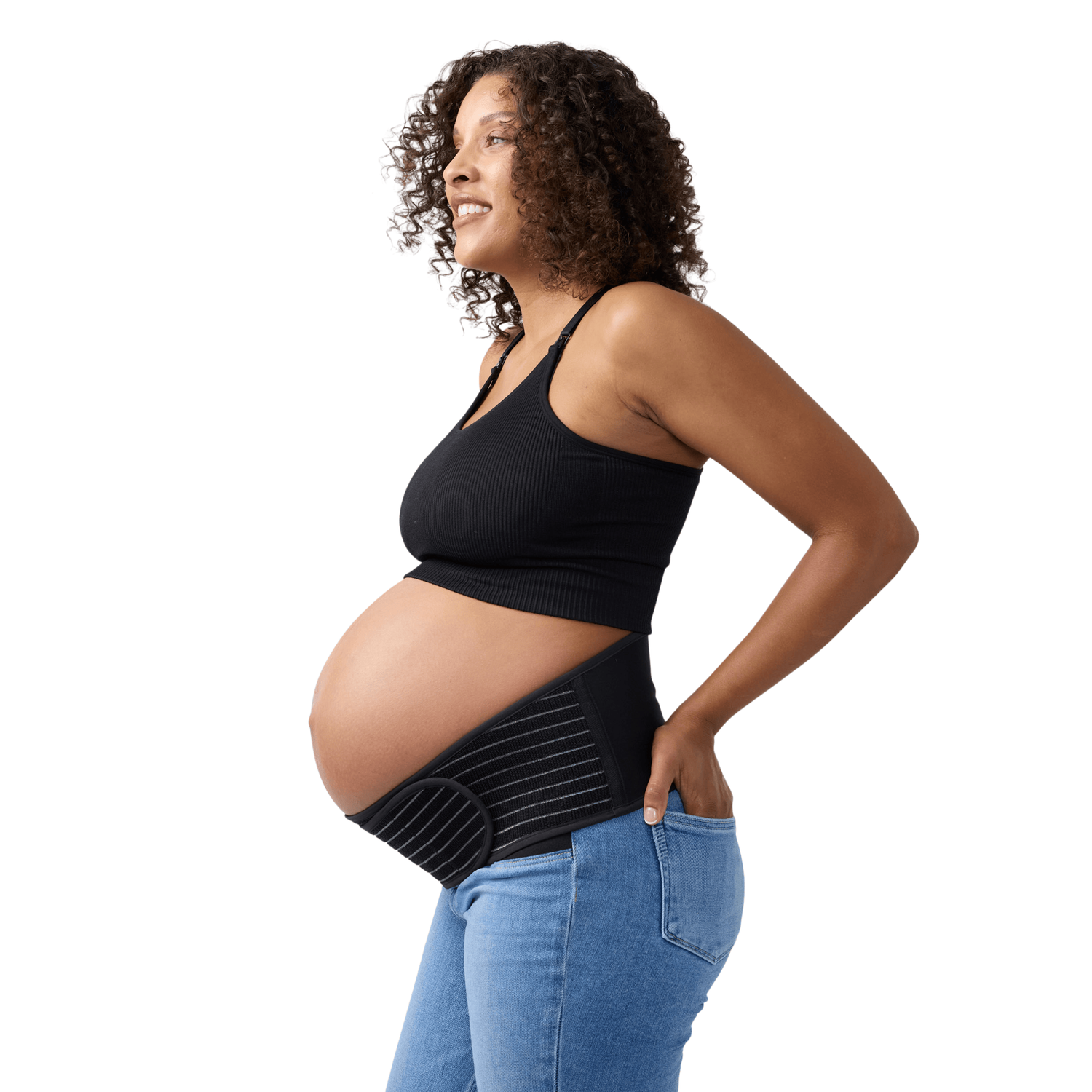 Ingrid & Isabel Everyday Maternity Pregnancy Support Belt Black