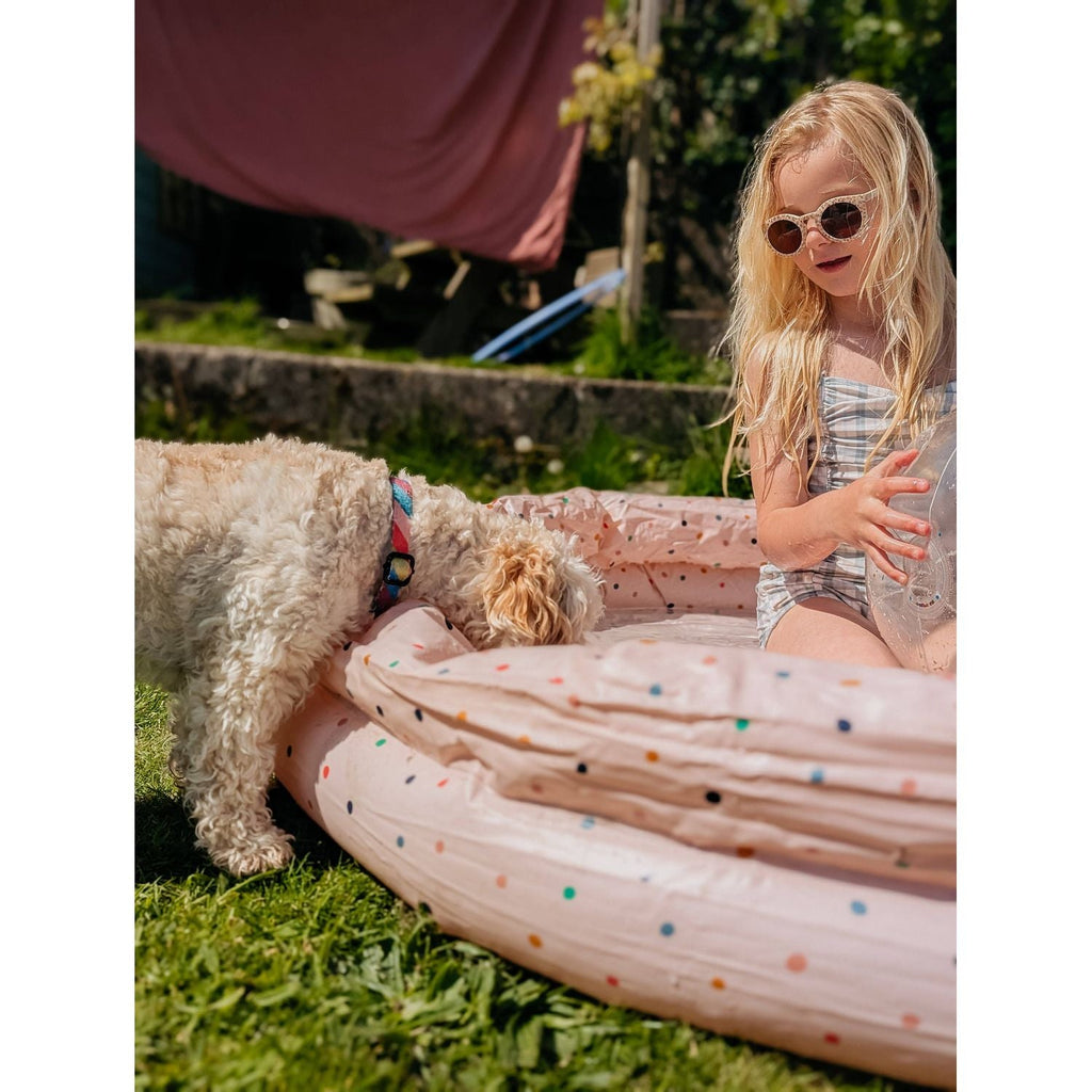 Grech & Co Original Round Sustainable Sunglasses | Bendable Polarized: Sunset Meadow