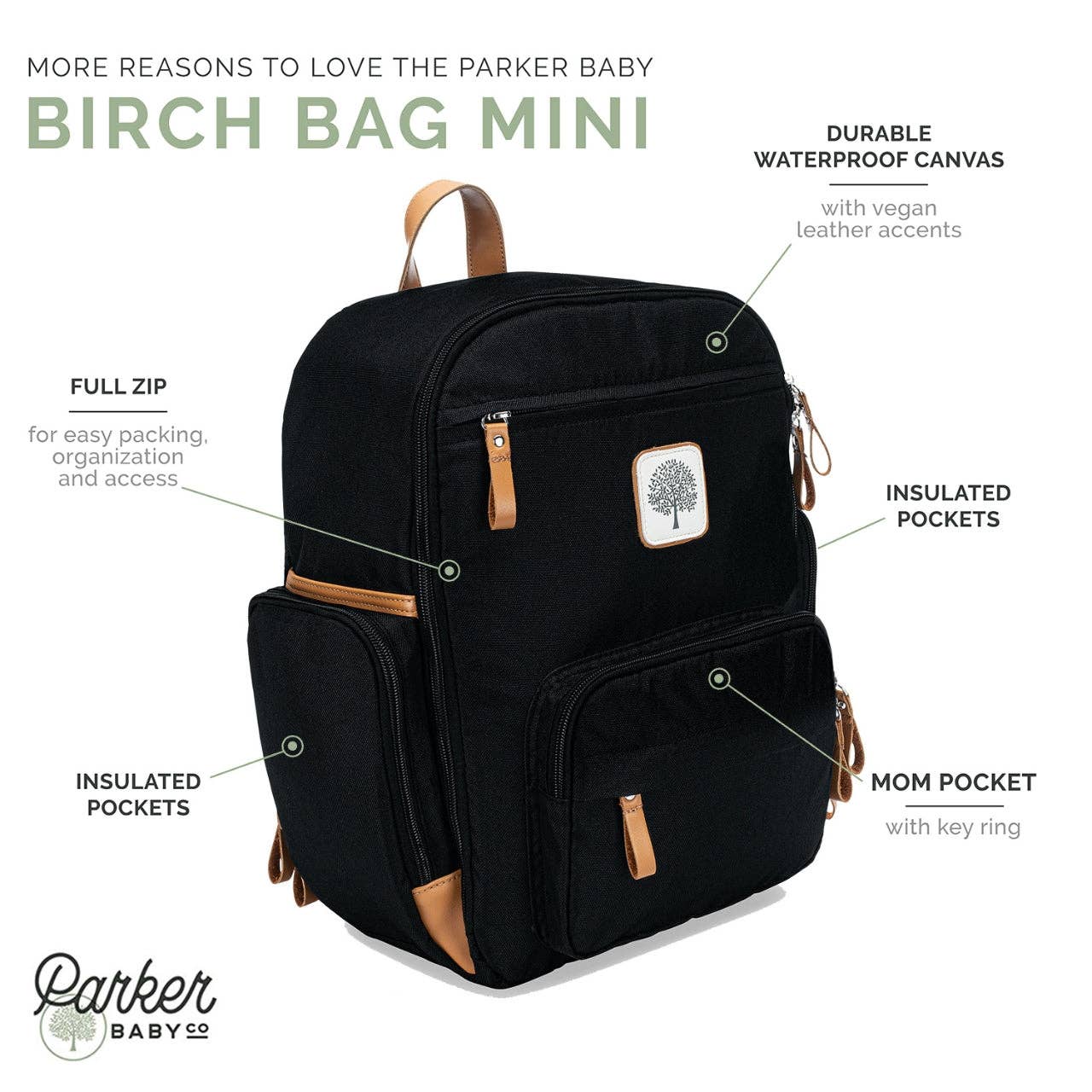 Parker Baby Company On-the-go Gift Set: Black