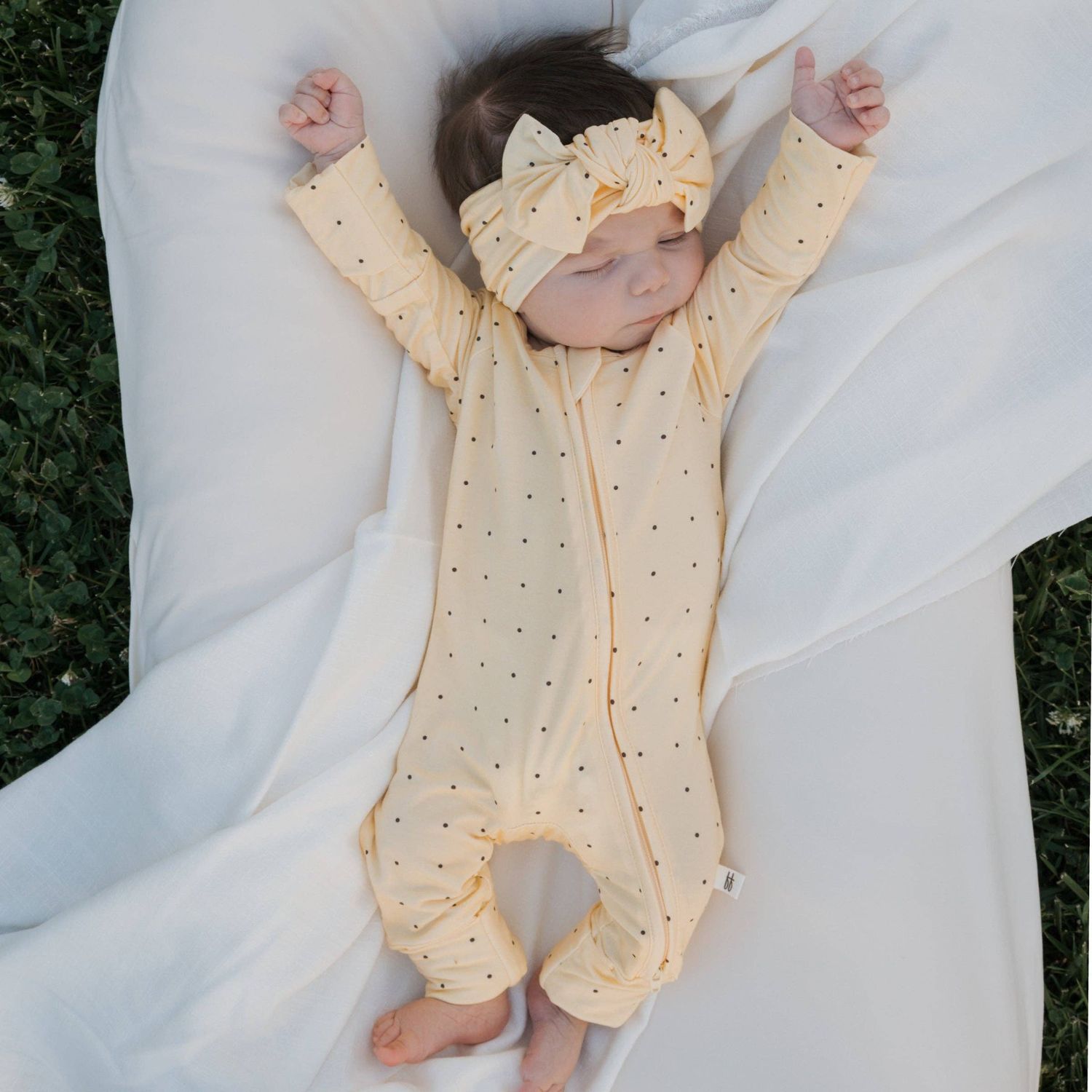 Forever French Baby - Bamboo Zip Pajamas - Veda