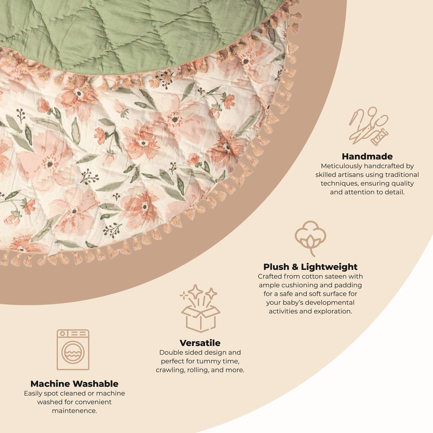 Crane Baby Parker Quilted Playmat