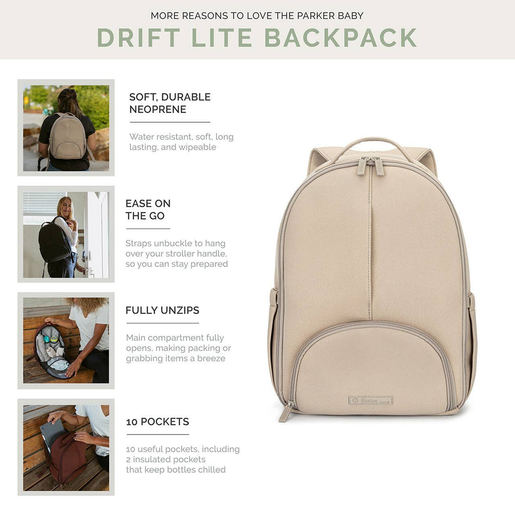 Parker Baby Company Drift Neoprene Lite Diaper Backpack