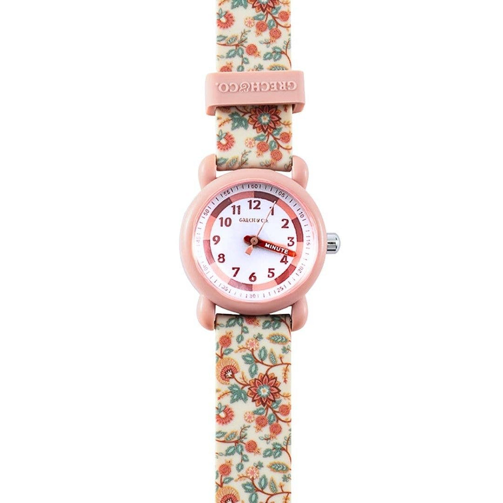 Grech & Co Classic Watch | Silicone + Stainless Steel | Lille Cottage Club: In Bloom
