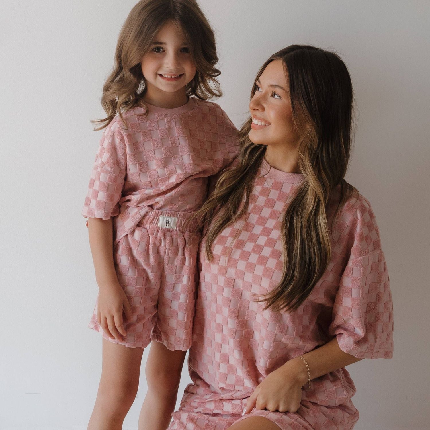 Forever French Child Terry Short Set | Sea Pink