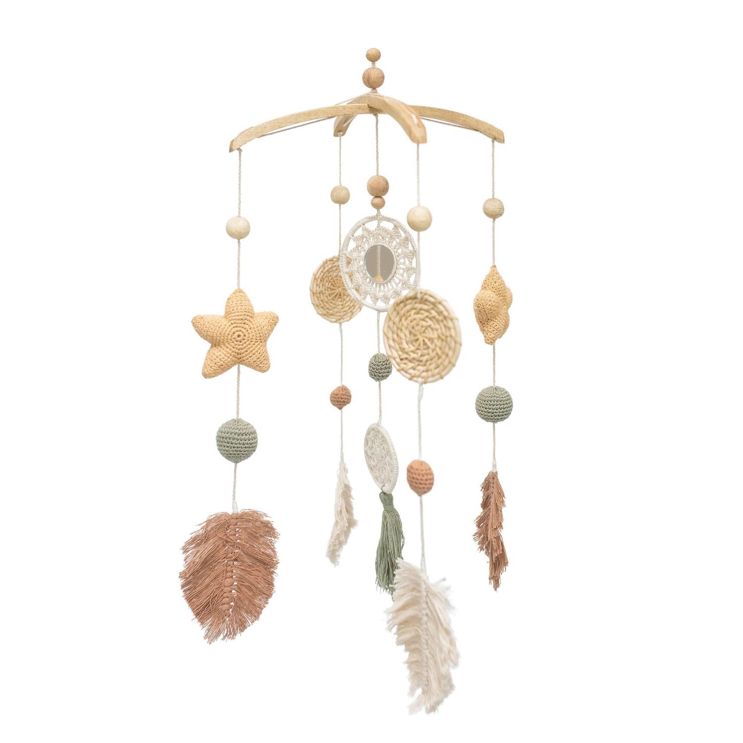 Crane Baby Willow Leaf Nursery Ceiling Hanging Decor