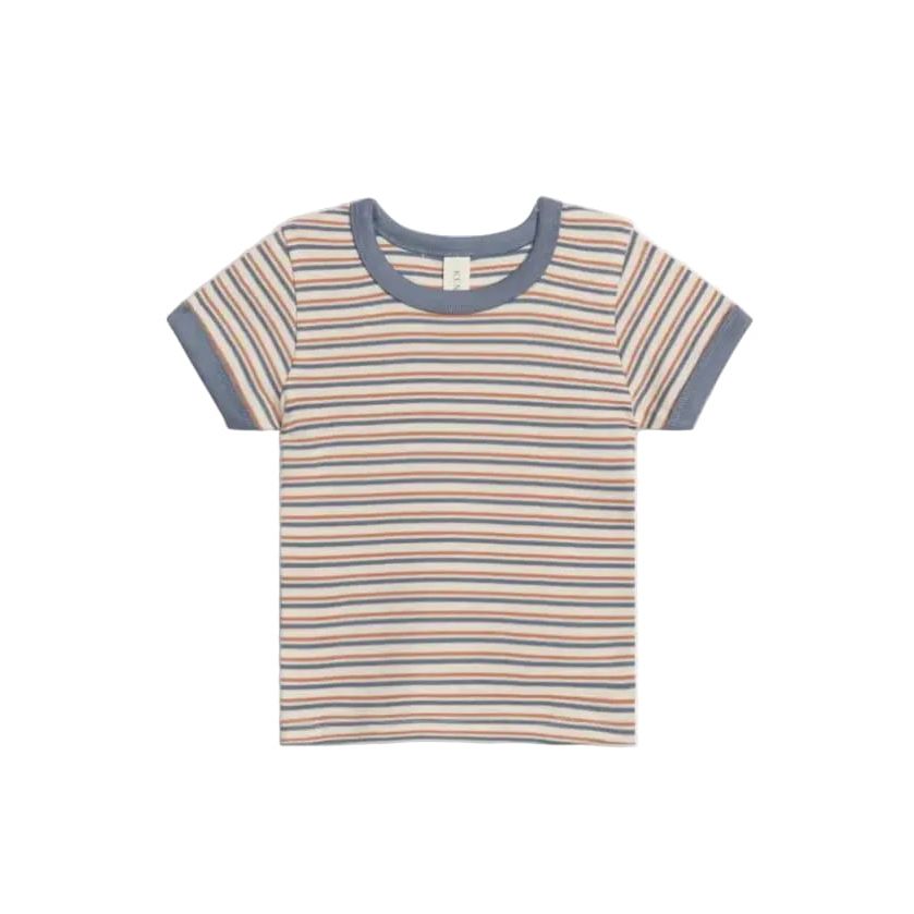 Colored Organics Andy Ringer Tee - Voyage Stripe / Sea + Ridge