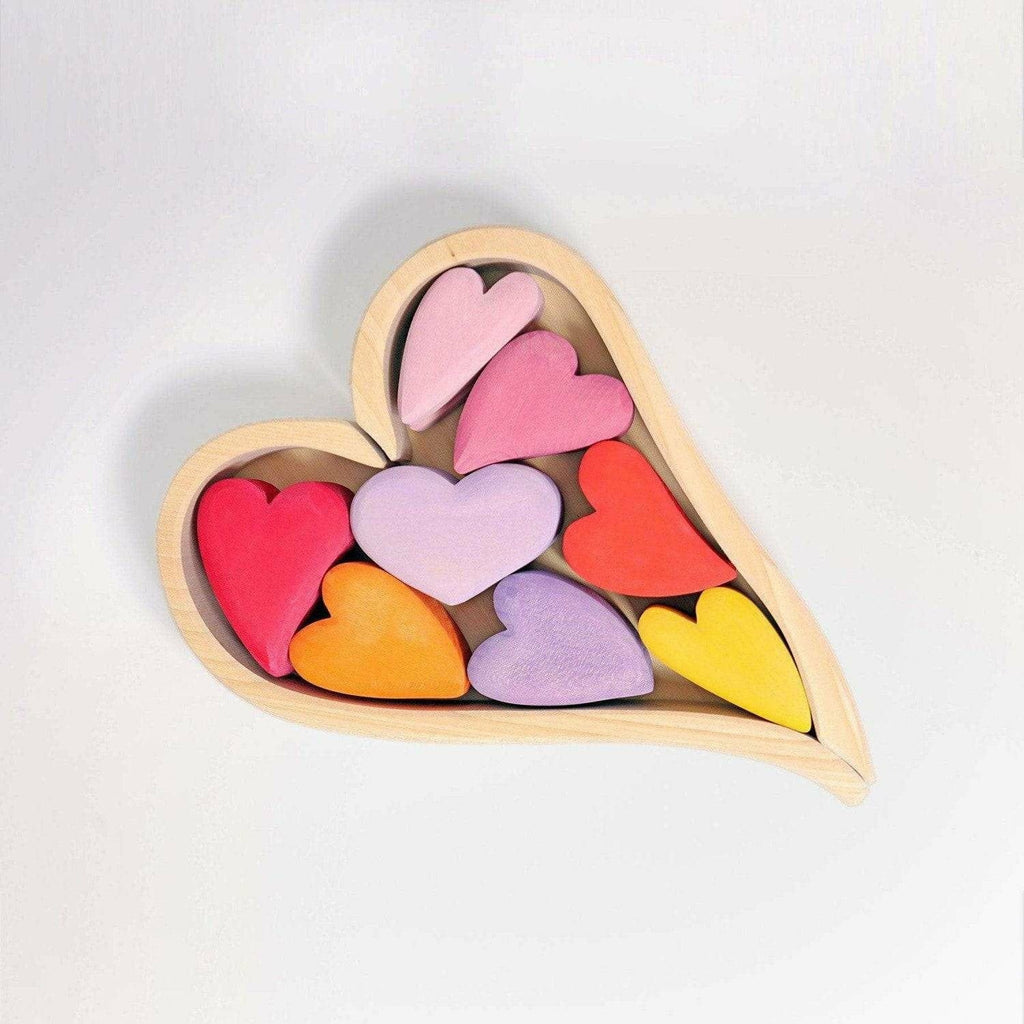Grimm's Building Set Red Hearts