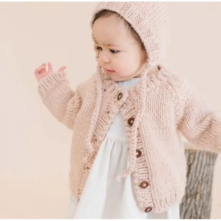 Blueberry Hill Classic Cardigan Blush