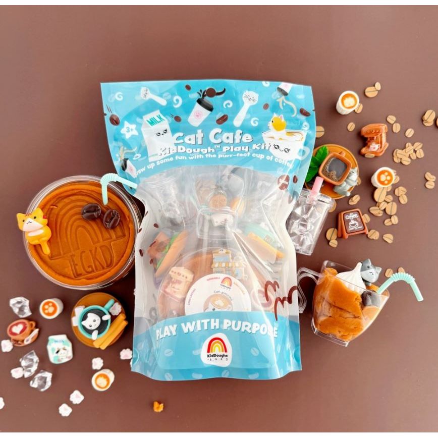 Earth Grown KidDough Cat Cafe Play Kit