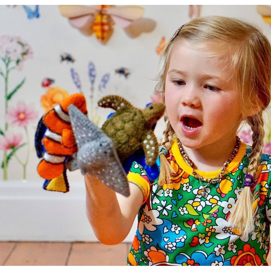 Tara Treasures Australian Coral Reef Under the Sea - Finger Puppet Set