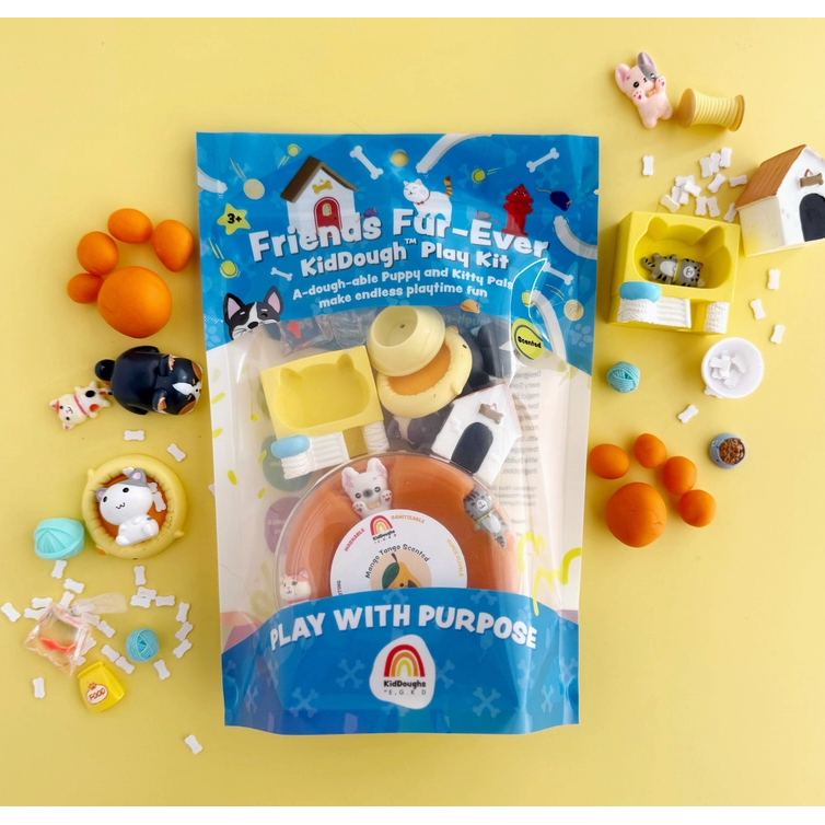 Earth Grown KidDough Friends Fur-Ever Play Kit