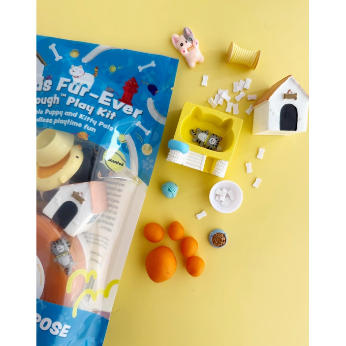 Earth Grown KidDough Friends Fur-Ever Play Kit