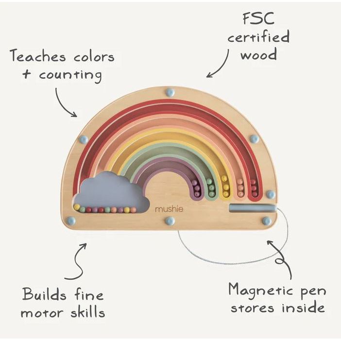 Mushie - Wooden Magnetic Rainbow Maze