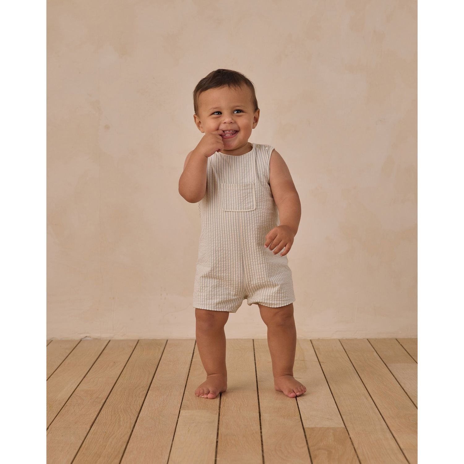 Noralee Georgie Romper- Sky Stripe