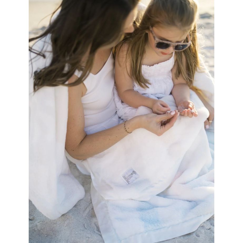 Little Giraffe Luxe™️ Coastal Calm Baby & Toddler Blanket