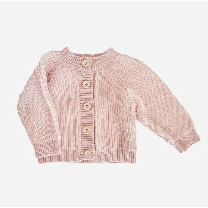 Blueberry Hill Cotton Brioche Cardigan Pink
