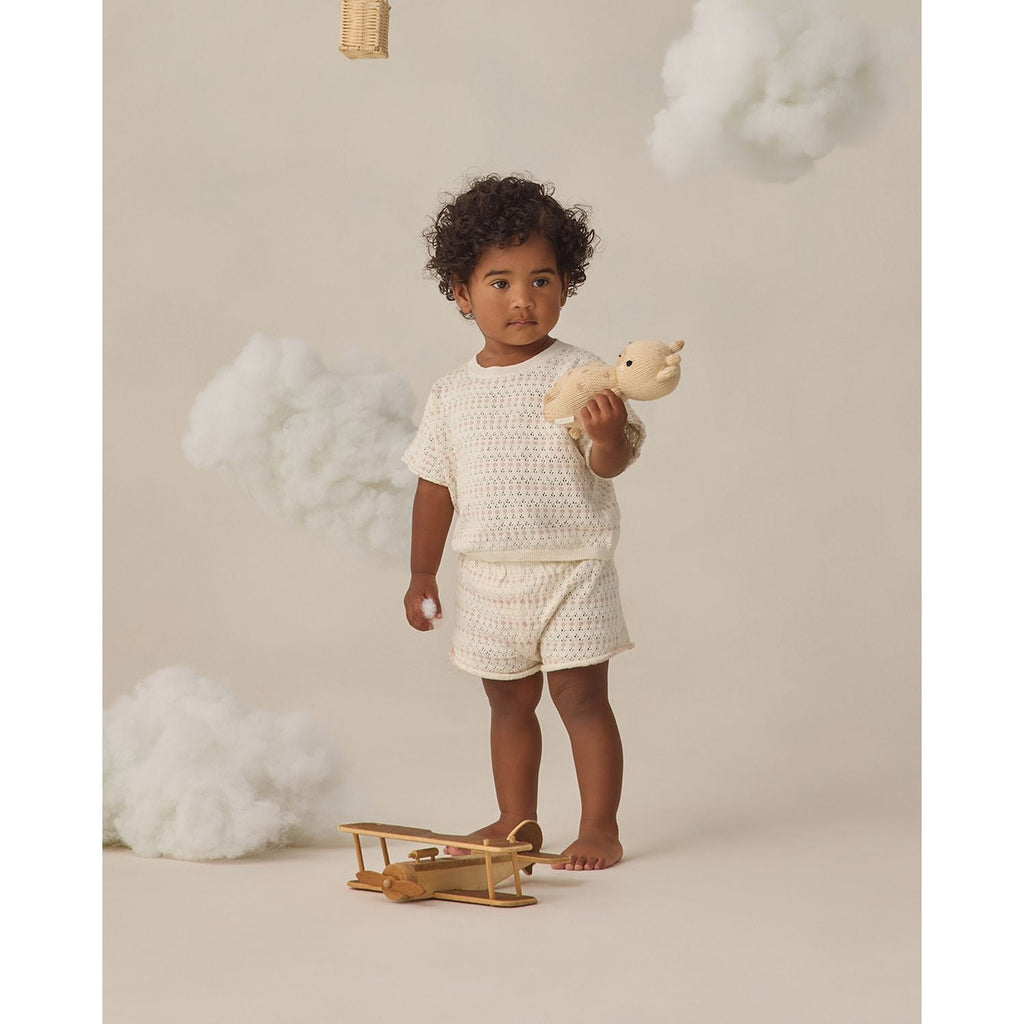 Quincy Mae Relaxed Summer Knit Set- Ivory