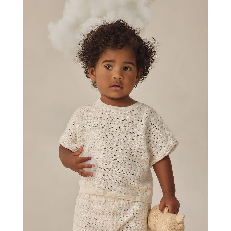 Quincy Mae Relaxed Summer Knit Set- Ivory