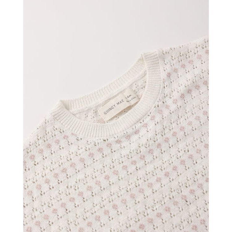 Quincy Mae Relaxed Summer Knit Set- Ivory