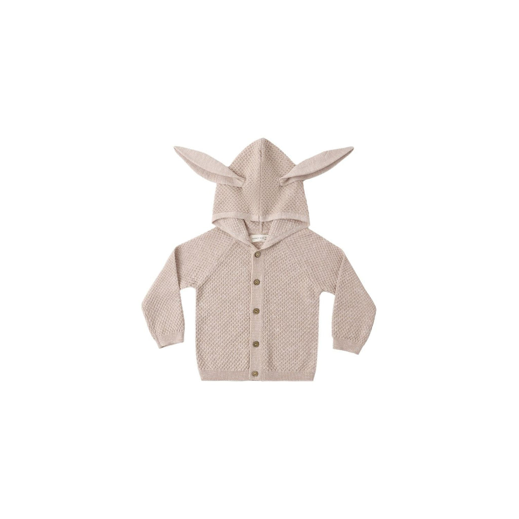 Quincy Mae Bunny Knit Sweater - Heathered Latte