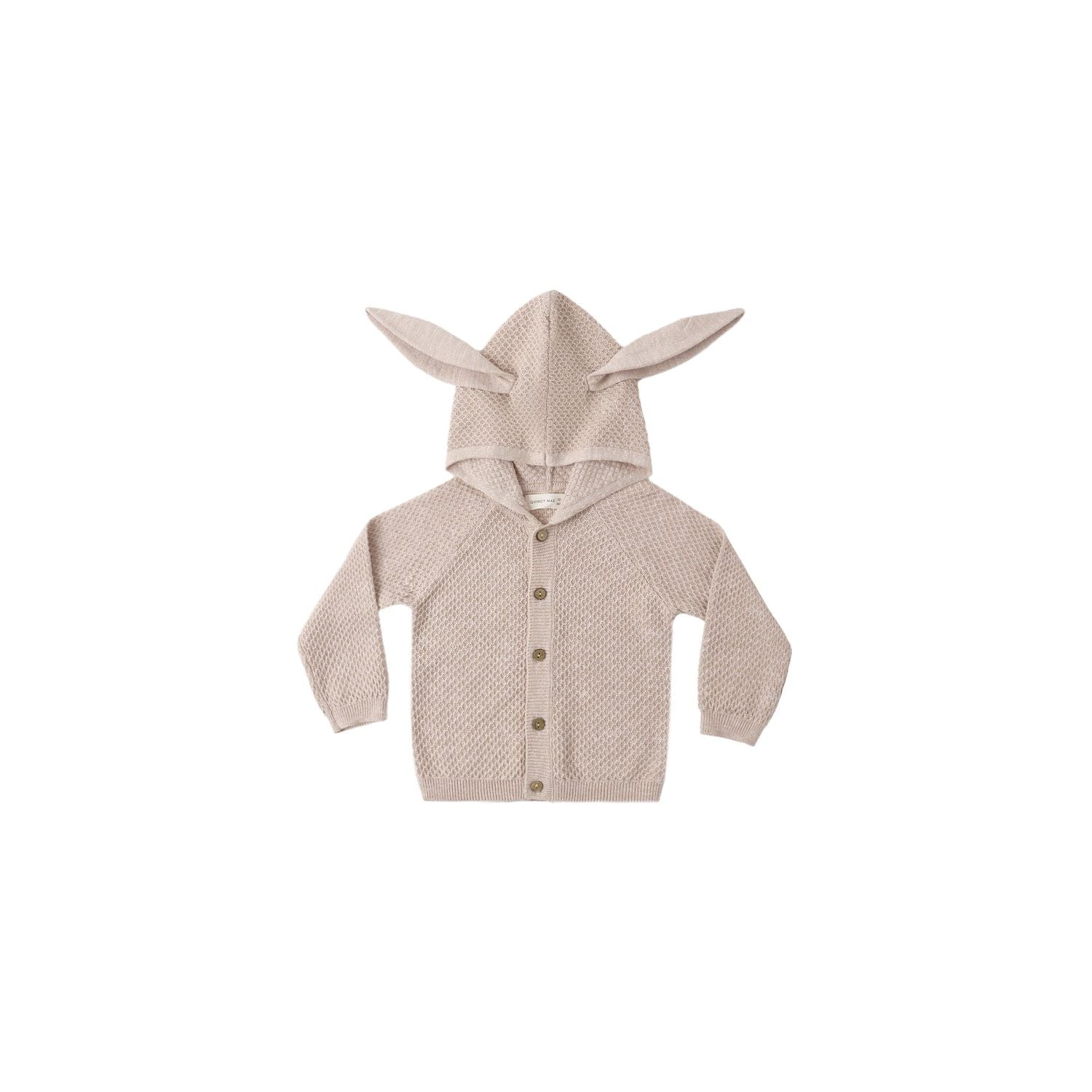Quincy Mae Bunny Knit Sweater - Heathered Latte