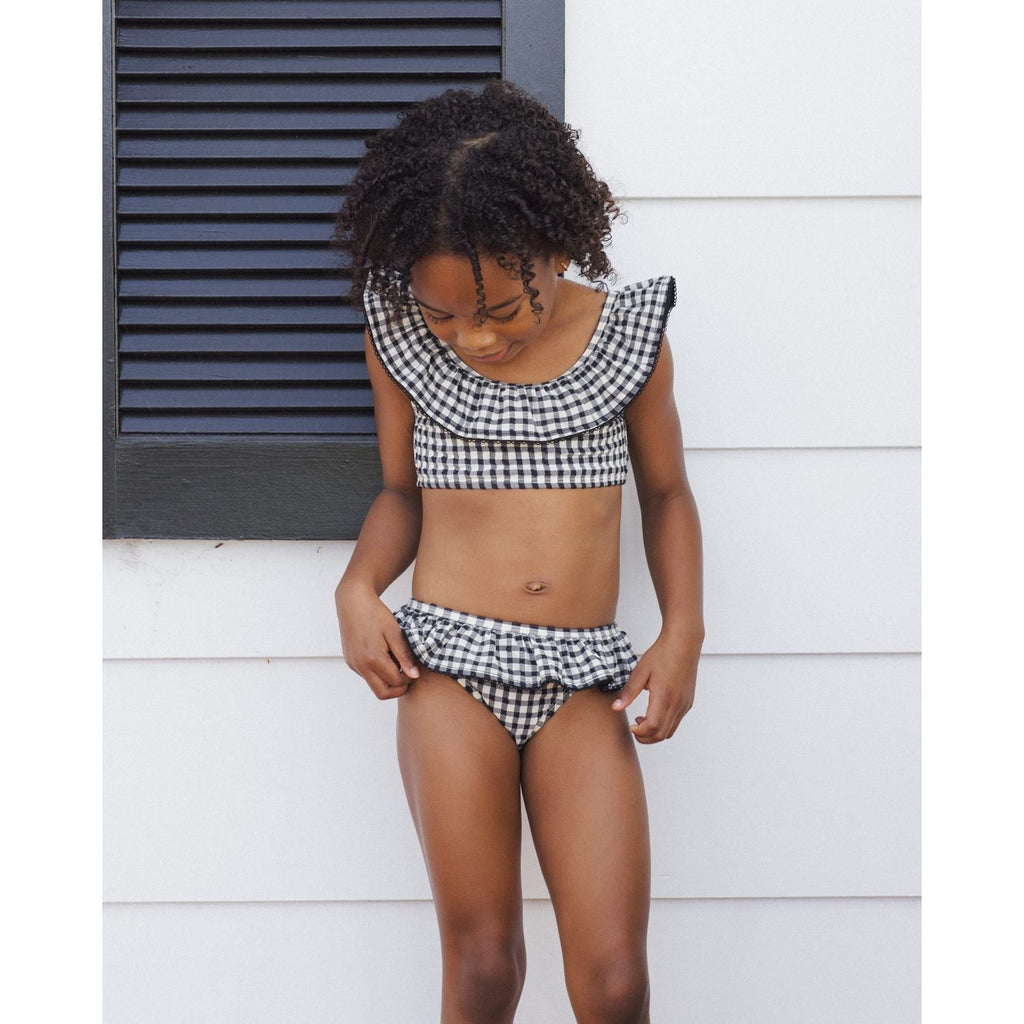 Rylee + Cru Margot Bikini - Black Gingham