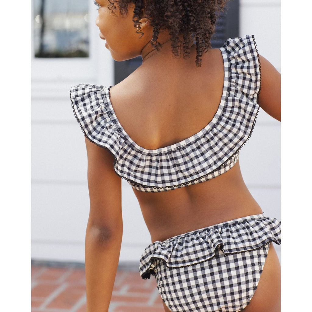 Rylee + Cru Margot Bikini - Black Gingham