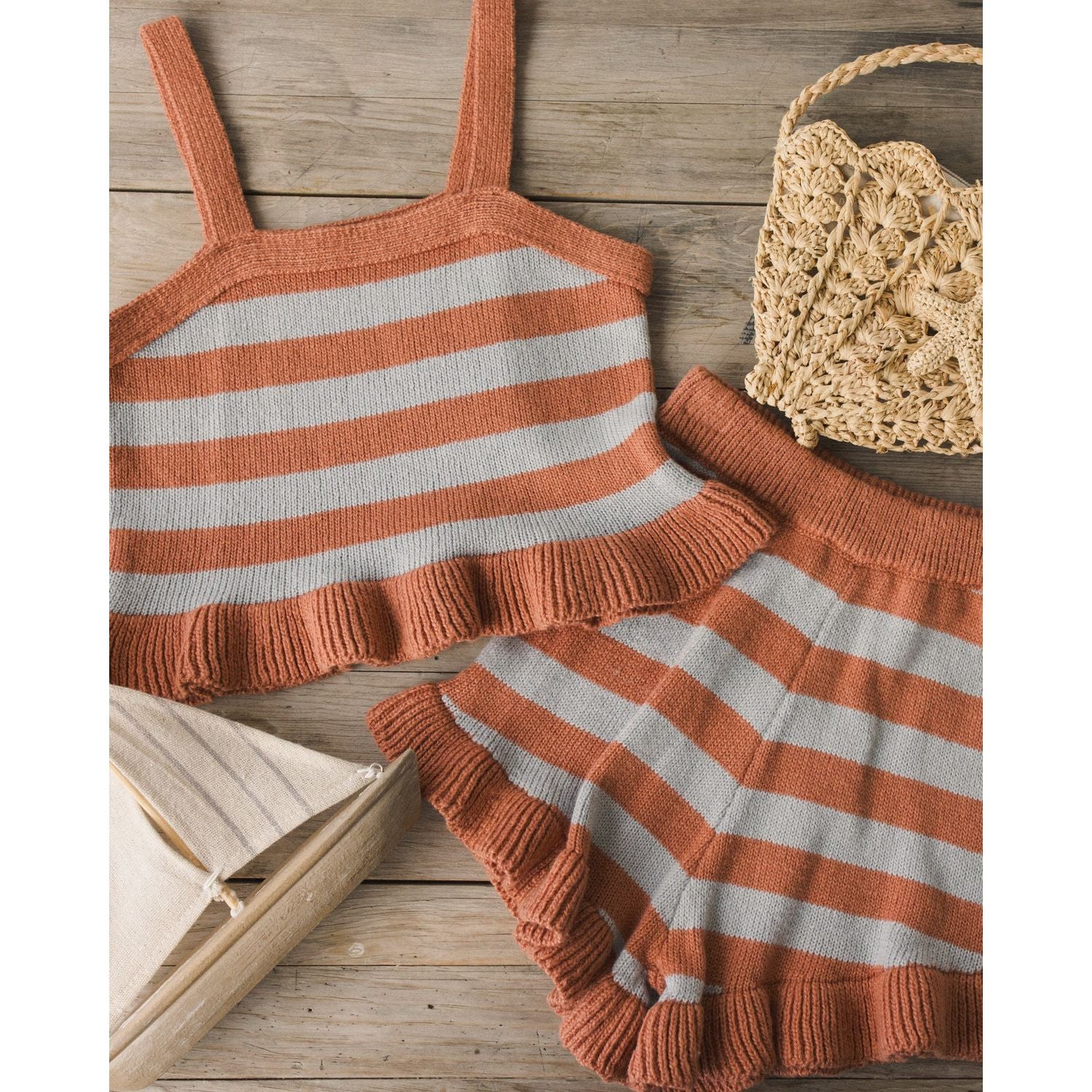 Rylee + Cru Naomi Set - Americana Stripe