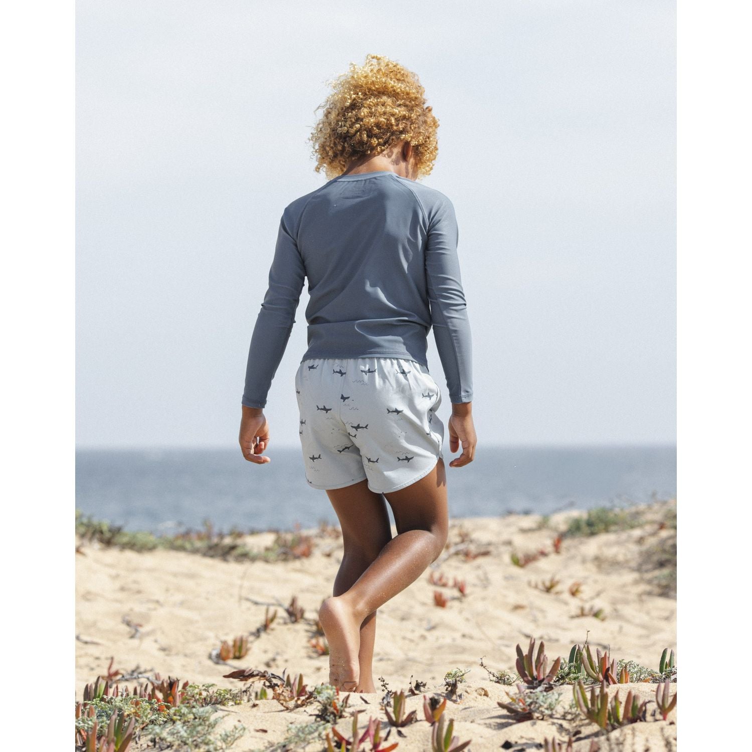 Rylee + Cru Swim Trunk - Sharks