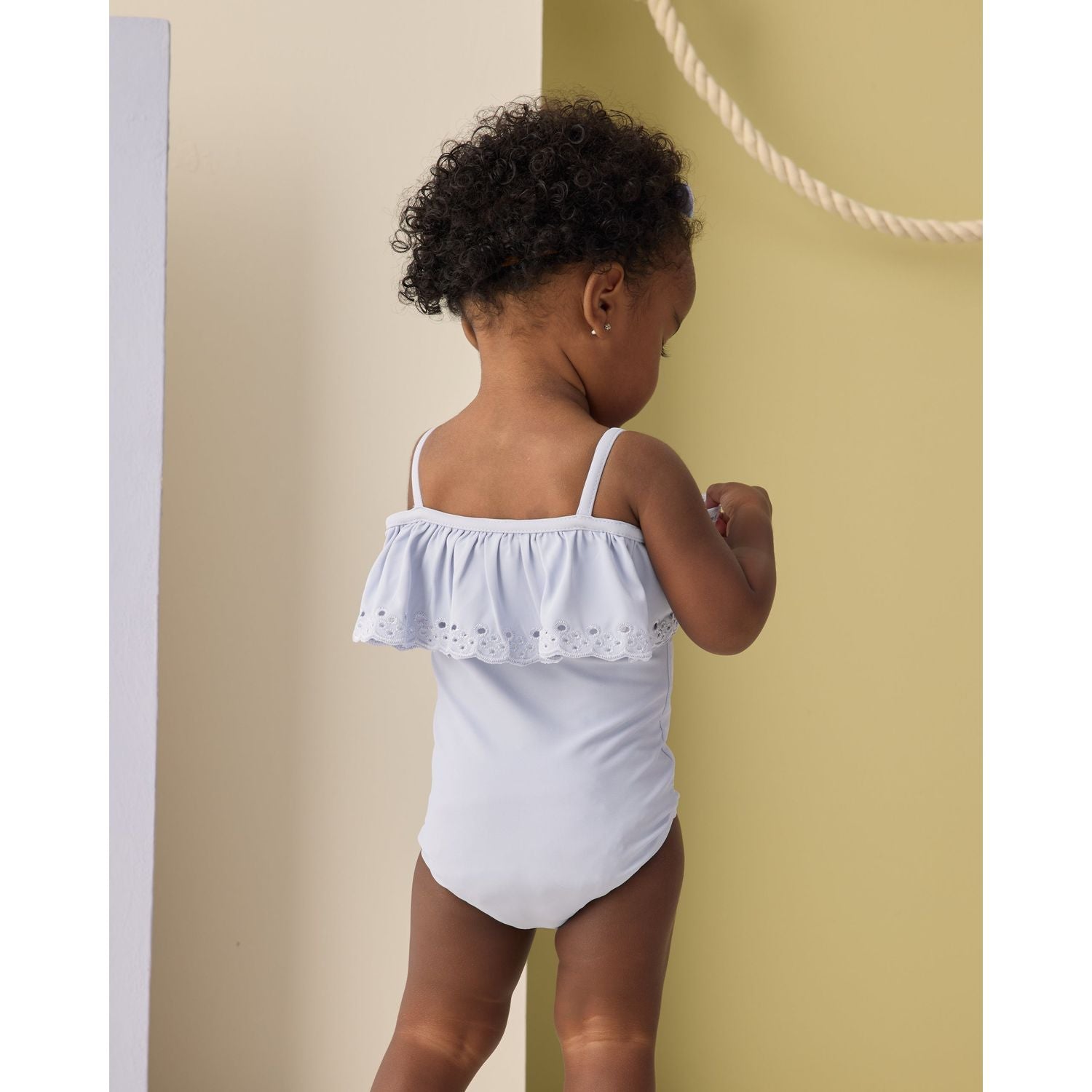 Rylee + Cru Off-The-Shoulder One-Piece - Periwinkle