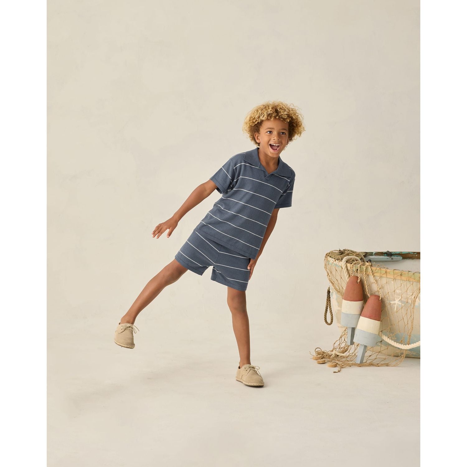 Rylee + Cru Chandler Knit Short - Navy Stripe