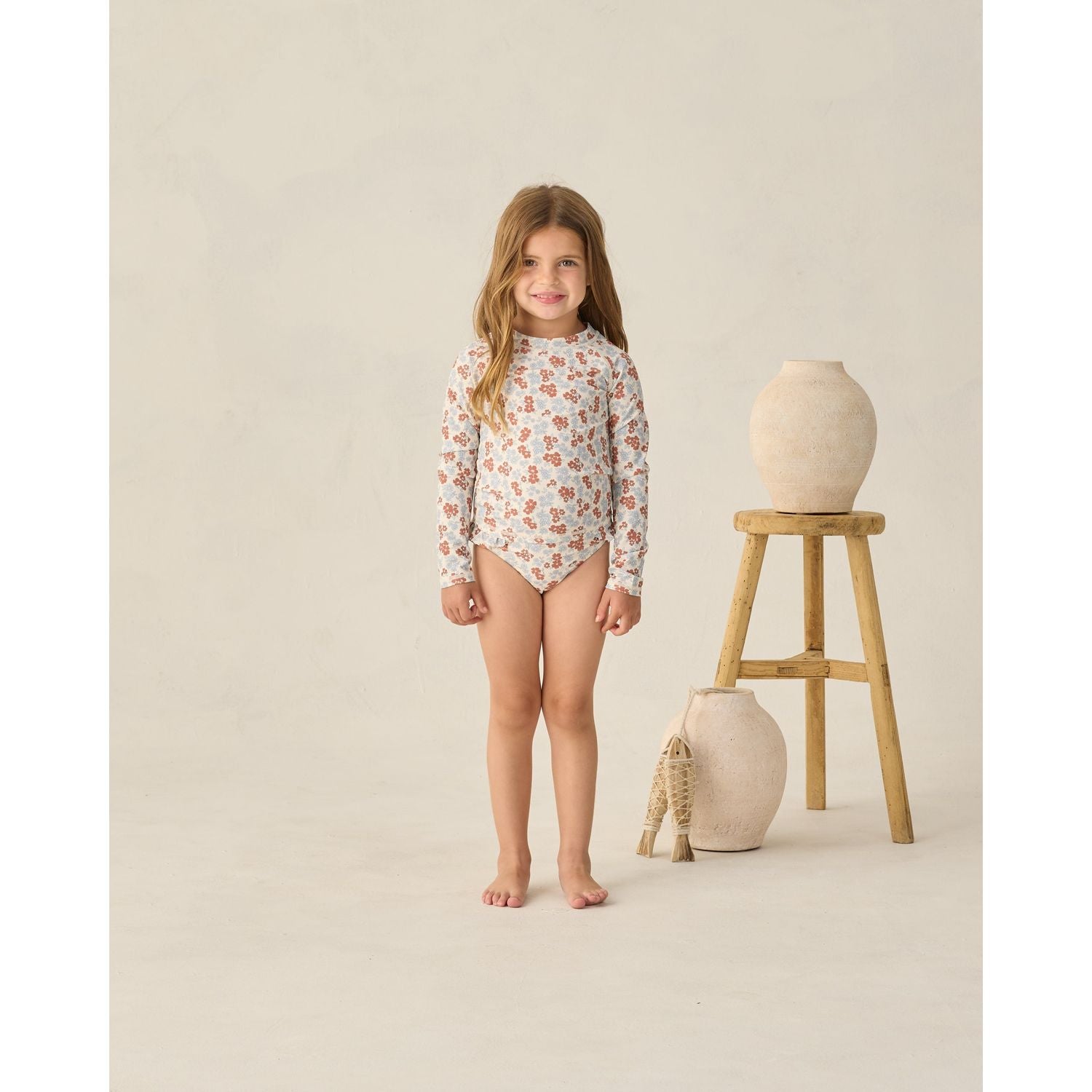Rylee + Cru Maryn Rashguard Set - Americana Floral