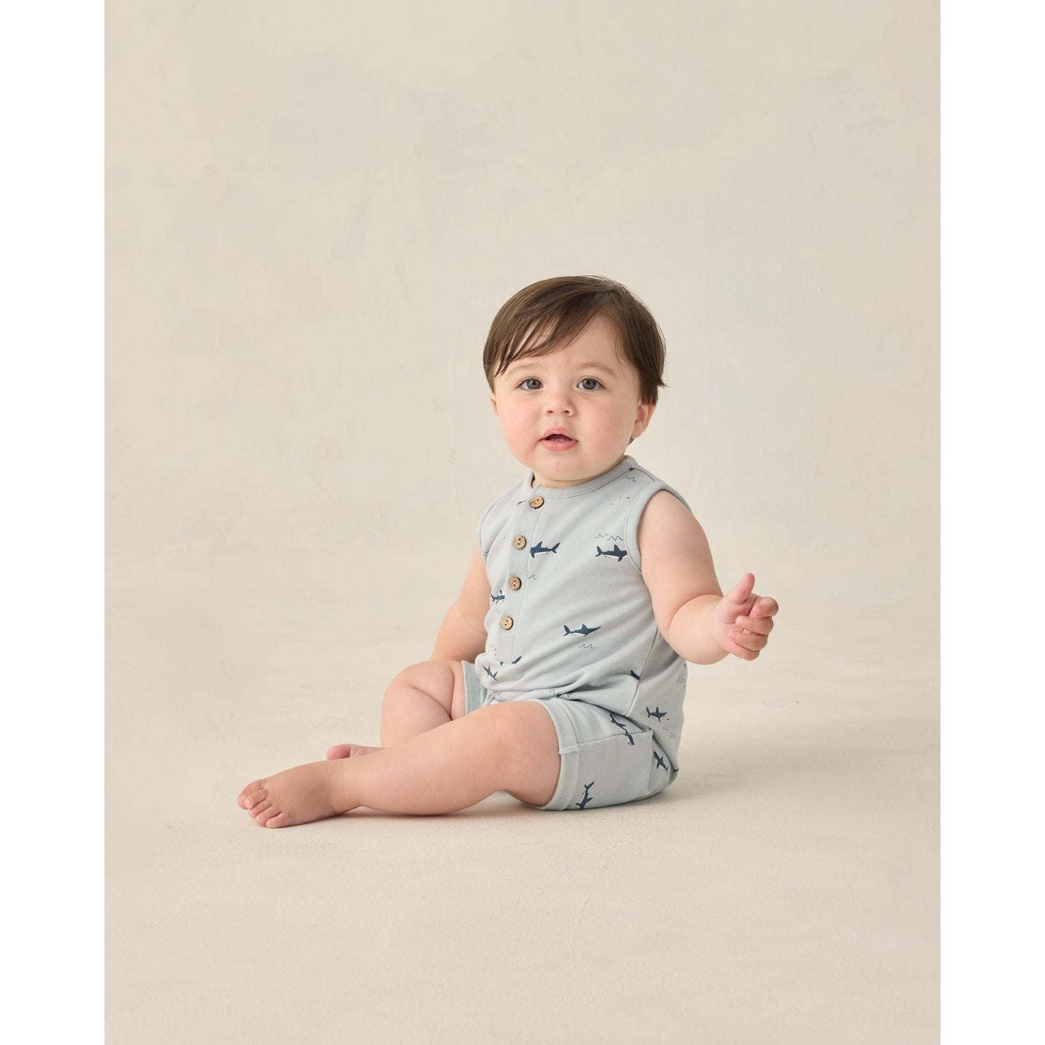 Rylee + Cru Davis Romper - Sharks