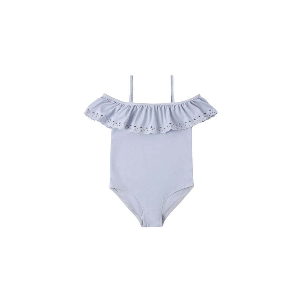 Rylee + Cru Off-The-Shoulder One-Piece - Periwinkle